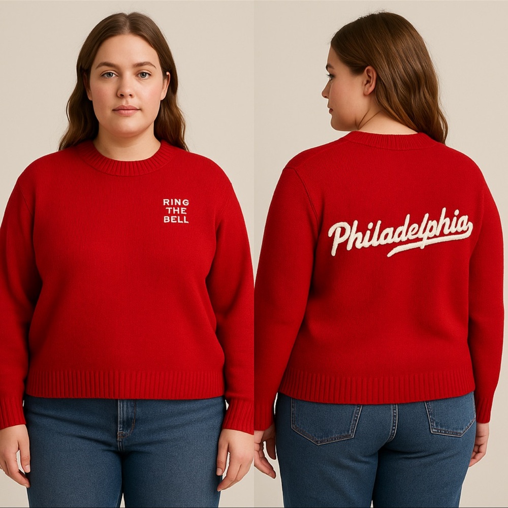 ellsworth + ivey city script crewneck (Philadelphia, “Ring the Bell” edition)